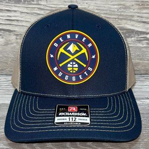 Denver Nuggets 3D Snapback Trucker Hat- Navy/ Khaki